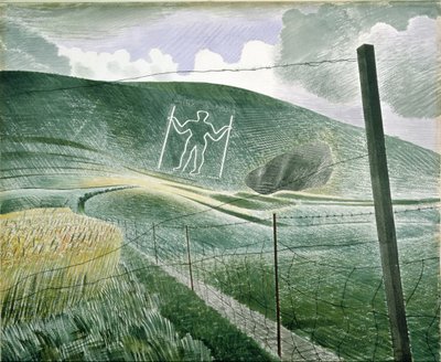 The Long Man of Wilmington or, The Wilmington Giant, 1939 by Eric Ravilious